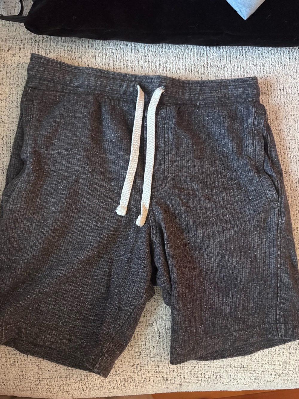 Goodfellow & Co Dark Heather Gray Knit Drawstring Athletic Shorts
